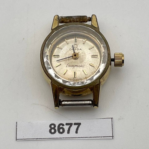PROJECT TO FIX OMEGA LADYMATIC GOLD ROUND AUTOMATIC LADIES WATCH EU SHIP BV8677