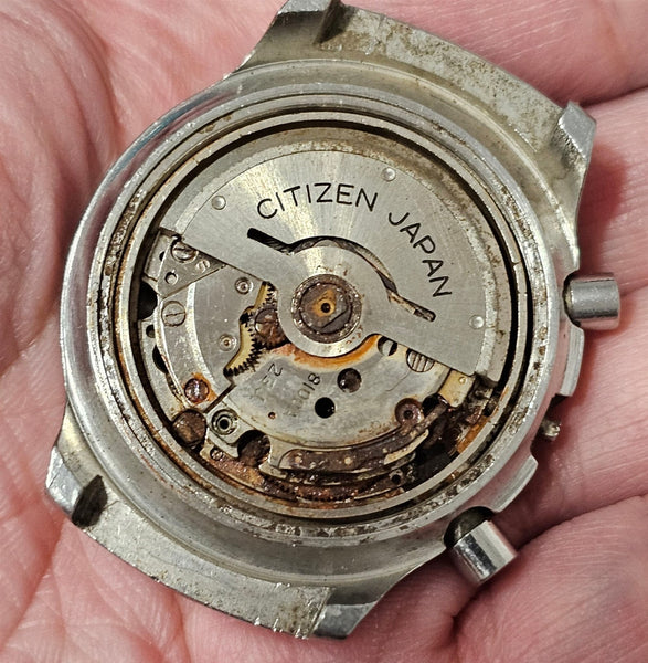 USED RARE VINTAGE CITIZEN CHRONOGRAPH 4-900014TA CASE BEZEL DIAL COVER BVT09794