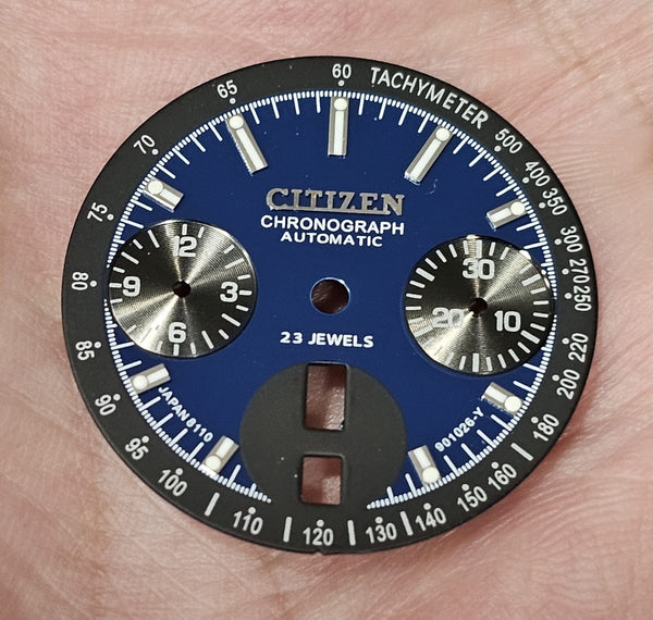 NEW CITIZEN BULLHEAD CHRONOGRAPH BLUE DIAL WATCH BVT00727