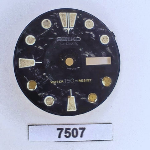 USED VINTAGE SEIKO DIAL NON BEVELED WINDOW 6309 7040 DIVE WATCH BVT07507