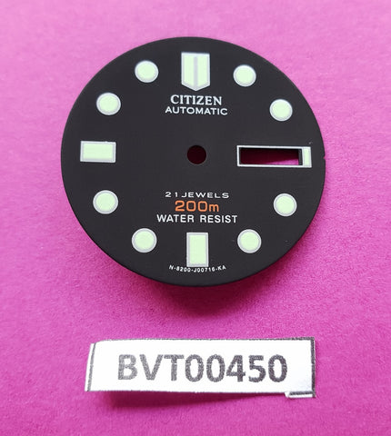 NEW CITIZEN BLACK DIAL FOR CITIZEN NY 2300 SERIES DIVERS WATCH BVT00450