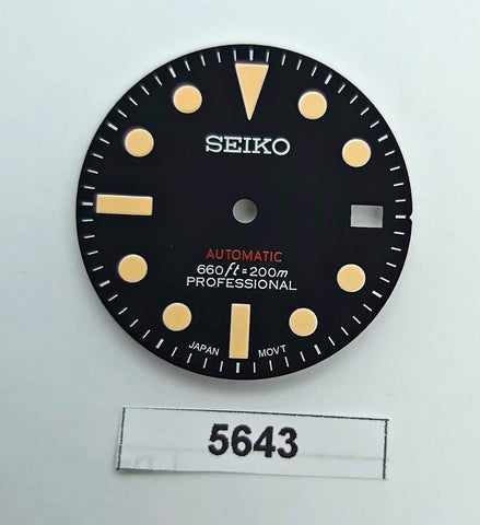 RARE MOD DIAL SEIKO 7S26 0020 NH35 SUBMARINE DATE LOOK 660ft 200m DIAL BVT05643
