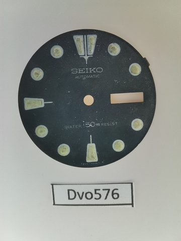 USED VINTAGE SEIKO DIAL NON BEVELED WINDOW 6309 7040 DIVE WATCH DV0576