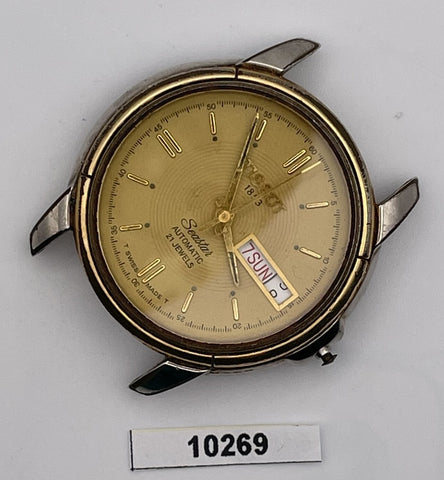 PROJECT TO FIX TISSOT GOLD SS SEASTAR MENS SS AUTO DAY DATE WATCH EU SHIP 10269