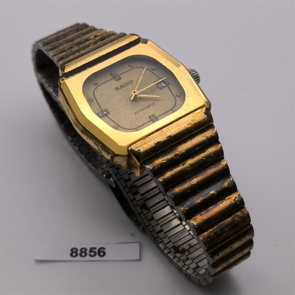 PROJECT TO FIX RADO GOLD PLATE AUTOMATIC DATE WATCH EU SHIP LADIES WATCH 8856