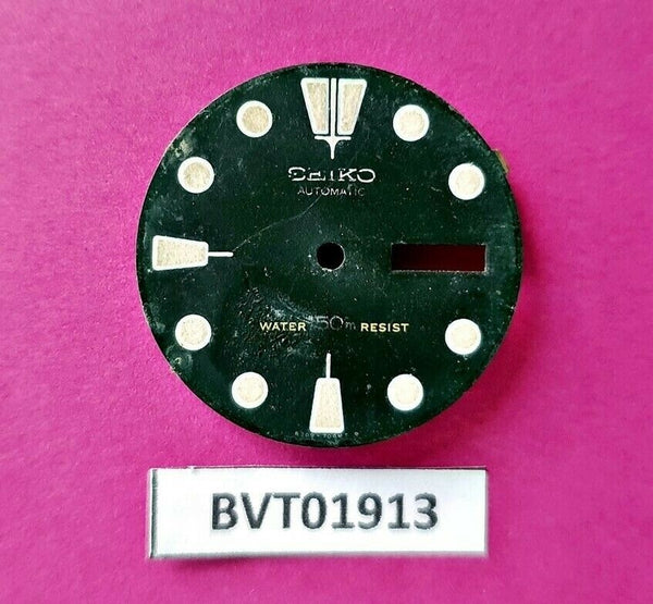 USED VINTAGE SEIKO DIAL NON BEVELED WINDOW 6309 7040 DIVE WATCH BVT01913
