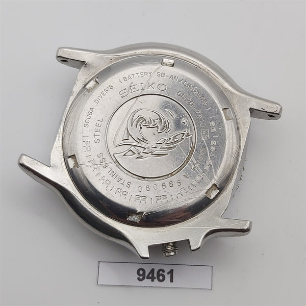 VINTAGE SEIKO 5H26 7A10 KIT CASE MENS SS DIVER 080865 WATCH 9461