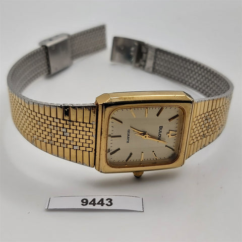 PROJECT TO FIX BULOVA QUARTZ LADIES GOLD PLATE DRESS WATCH EU SHIP 9443