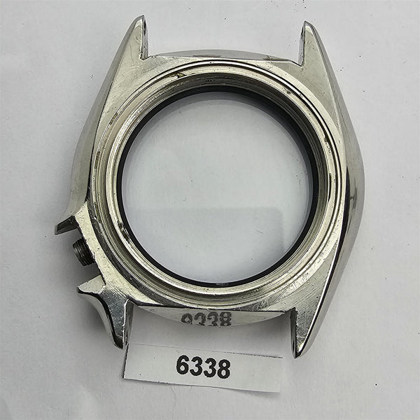 USED SEIKO 7002 7000 POLISHED MIDCASE, MINUTE TRACK GLASS KIT MENS WATCH BVT6338