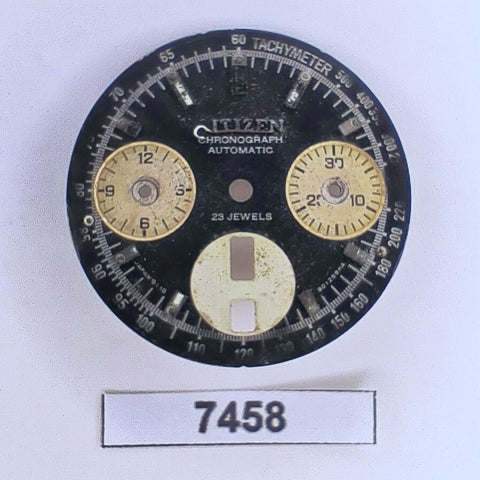 USED VINTAGE CITIZEN DIAL FOR CITIZEN BULLHEAD CHRONOGRAPH WATCH BVT07458