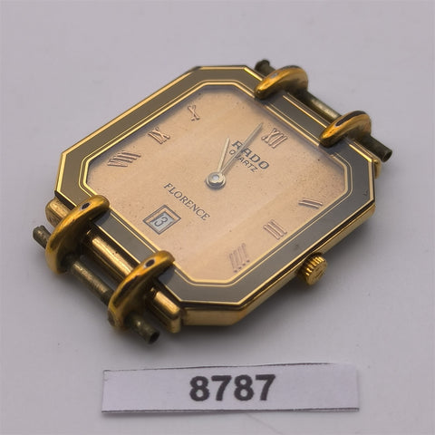PROJECT TO FIX RADO FLORENCE GOLD PLATE ROMAN DIAL EU SHIP LADIES 8787 WATCH