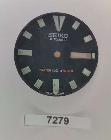 USED VINTAGE SEIKO DIAL FOR 6309 7290 DIVE WATCH BVT07279