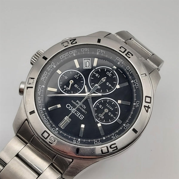 PROJECT TO FIX SEIKO LARGE 6T63 00E0 MENS QUARTZ DATE 274616 EU SHIP SS WATCH