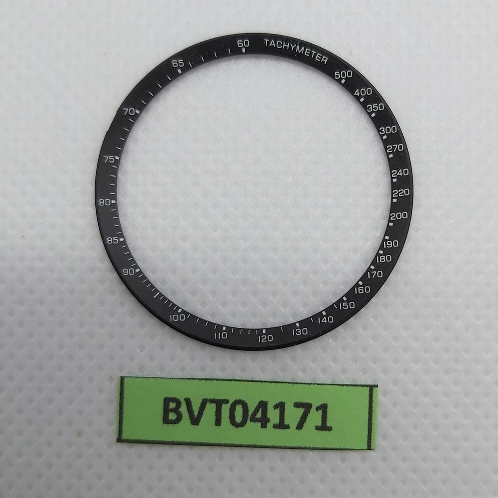 NEW SEIKO TACHYMETER RING BLACK COLOR 6139 7100 6139-7101 HELMET WATCH BVT04171