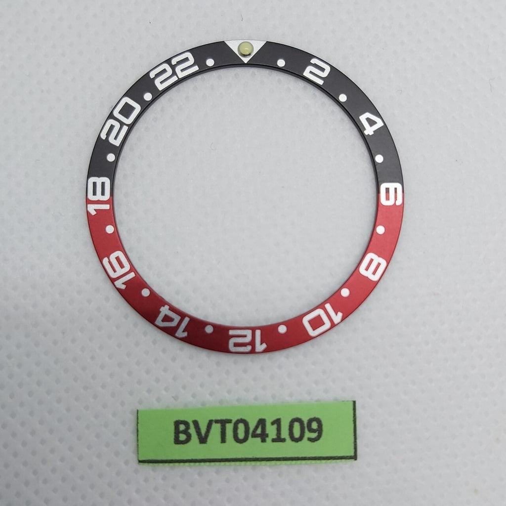 SEIKO COKE RED BLACK INSERT RAISED PIP GMT 7S26 0020 SKX007 7002 7040 BVT04109