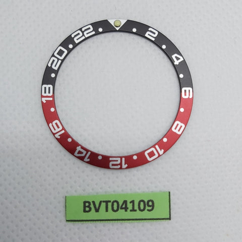 SEIKO COKE RED BLACK INSERT RAISED PIP GMT 7S26 0020 SKX007 7002 7040 BVT04109