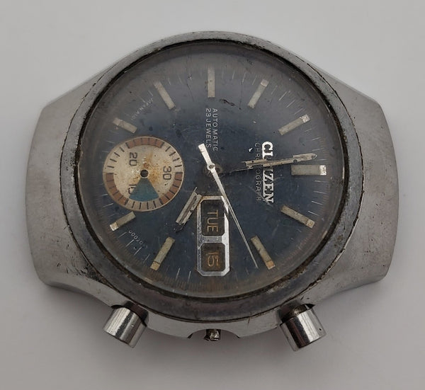 USED RARE VINTAGE CITIZEN CHRONOGRAPH 4-900014TA CASE BEZEL DIAL COVER BVT09794