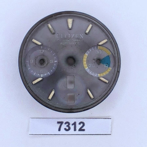 USED VINTAGE CITIZEN DIAL FOR CITIZEN 2 REGISTER CHRONOGRAPH WATCH BVT07312