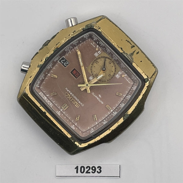 PROJECT TO FIX SEIKO 7016 5020 MONACO FLYBACK MENS GOLD DAY DATE WATCH BV010293