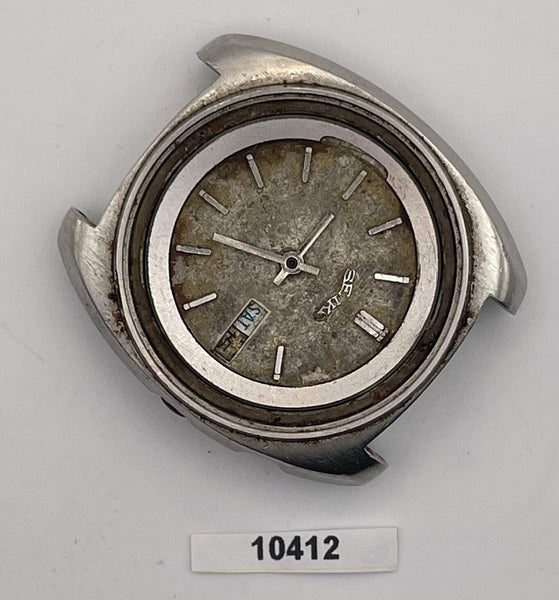 PROJECT FIX SEIKO BELLMATIC 4006 6030 MENS SS AUTO DAY DATE 061911 WATCH EU SHIP