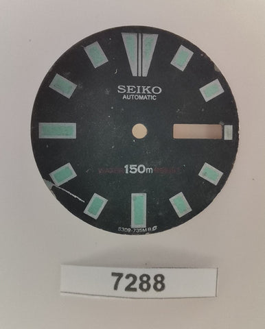 USED VINTAGE SEIKO DIAL FOR 6309 7290 DIVE WATCH BVT07288