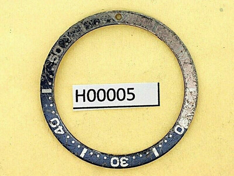 USED VINTAGE SEIKO BEZEL INSERT FOR 7002 6309 7040 7290 6306 DIVE WATCH H00005