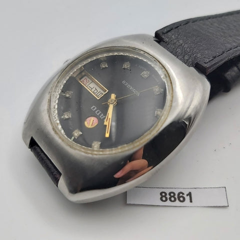 PROJECT TO FIX WORKING RADO BLACK DIAL MENS DAY DATE WATCH 8861