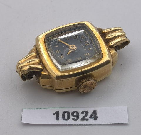 PROJECT TO FIX ART DECO PIAGET 14K SOLID GOLD ARABIC LADIES MANUAL WIND WATCH