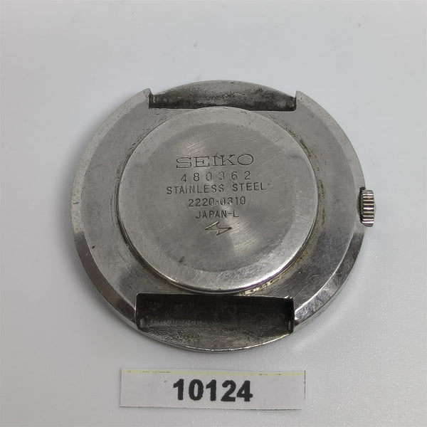 PROJECT TO FIX SEIKO 2220 0310 MANUAL WIND MIDSIZE TEXTURD CASE DIAL WATCH 10124