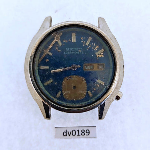PROJECT TO FIX SEIKO 6139 MENS SS AUTO DAY DATE EU SHIP 781019 WATCH DV00189