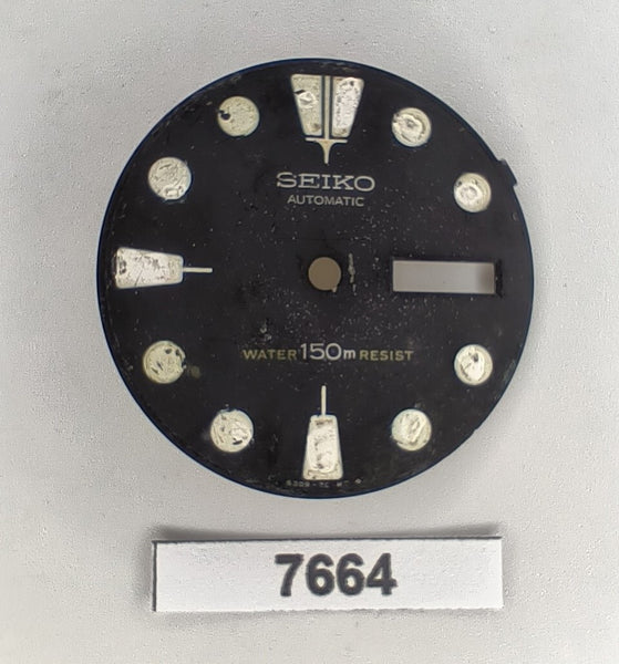 USED VINTAGE SEIKO DIAL NON BEVELED WINDOW 6309 7040 DIVE WATCH BVT07664
