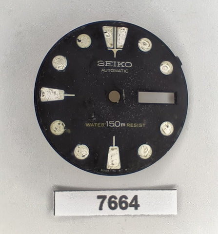 USED VINTAGE SEIKO DIAL NON BEVELED WINDOW 6309 7040 DIVE WATCH BVT07664