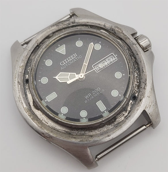 PROJECT TO FIX CITIZEN DOLPHIN GN-4-S MENS SS AUTO DAY DATE WATCH