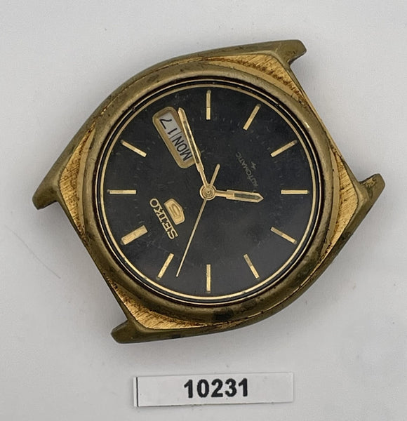 PROJECT TO FIX SEIKO 5 SPORTS 7009 3200 MENS GOLD AUTO DAY DATE WATCH 10231