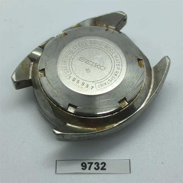 USED VINTAGE SEIKO 6139 MID CASE AND COVER CHRONOGRAPH SS WATCH BVT09732