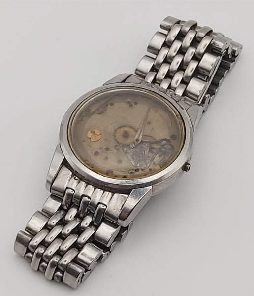 PROJECT TO FIX 1950s VINTAGE OMEGA SEAMASTER CAL. 571 24j BOYSIZE SS AUTO WATCH