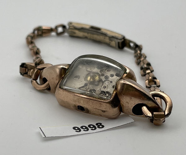 PROJECT TO FIX ART DECO GRUEN 10K ROSE GF LADIES MANUAL WATCH BVT09998