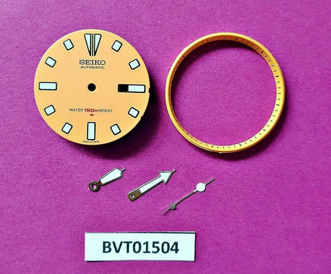 NEW SEIKO ORANGE DIAL HANDS MINUTE TRACK SET FOR SEIKO 4205 0155 WATCH BVT01504