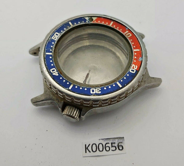 USED ORIENT 469DG2-60 CA BEZEL GLASS MIDCASE CROWN COVER KIT DIVER WATCH K00656