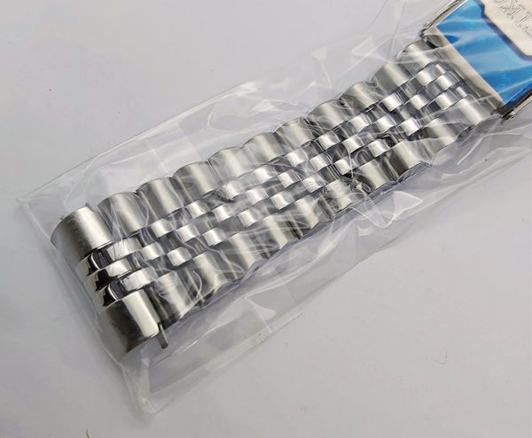 NEW FOR SEIKO JUBILEE SS BRACELET 22mm 6309 7290 7002 SKX007 DIVE WATCH FOLDED