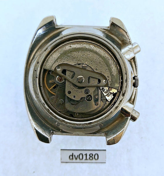 PROJECT TO FIX SEIKO 6139 7002 MENS 670202 EU SHIP SS CHRONOGRAPH WATCH DV00180