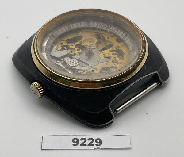 PROJECT TO FIX CITIZEN SKELETON DIAL AUTOMATIC EXHIBITION WATCH EU SHIP 9229
