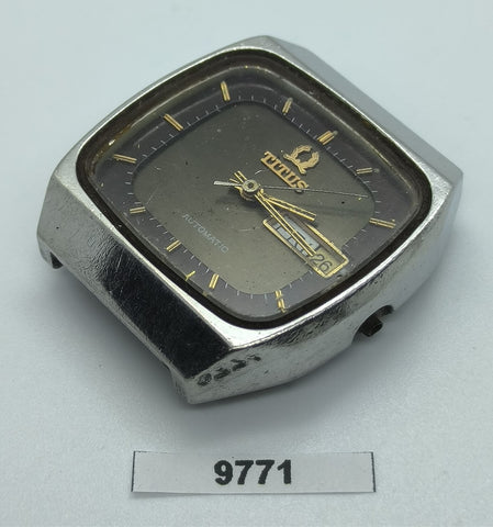 PROJECT TO FIX SOLVIL TITUS MENS SS CUSHION CASE DAY DATE WATCH EU SHIP 9771