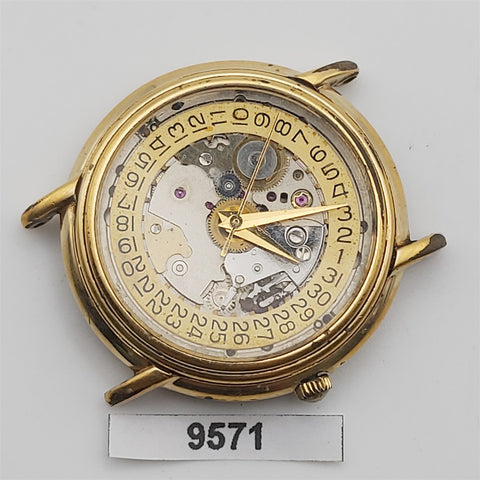 PROJECT TO FIX RAYMOND WEIL GOLD PLATE MENS AUTOMATIC WIND WATCH 9571