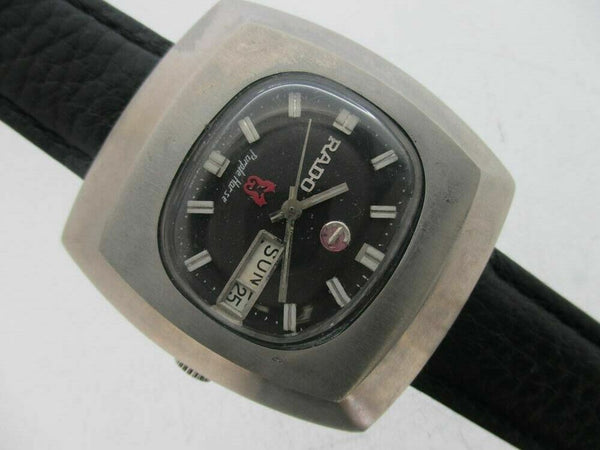 PROJECT FIX RADO PURPLE HORSE SS HOODED LUGS DAY DATE EU SHIP 726481 MENS WATCH 