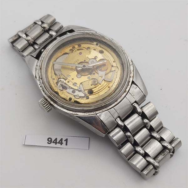 PROJECT TO FIX RADO GOLDEN HORSE SS ROUND THICK LUGS DATE MENS WATCH 9441 