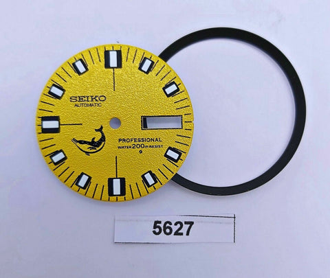 SEIKO DOXA YELLOW 7S26 0020 NH36 4R36 SKX007 DIAL MINUTE TRACK SET WATCH B5627
