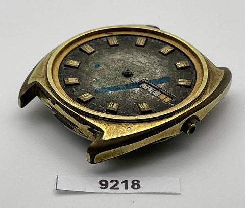 PROJECT TO FIX NIVADA GOLD DAY DATE EU SHIP MENS WATCH 9218