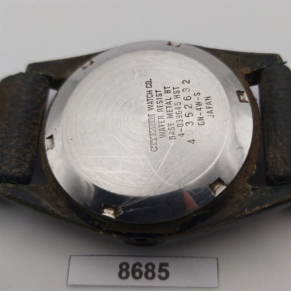 PROJECT FIX CITIZEN COIN RIMMED ANODIZED CASE AUTO DAY DATE WATCH