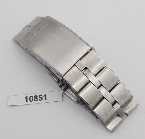 VINTAGE SEIKO SS BAND 6138 0040 BULLHEAD FISHBONE CHRONOGRAPH MENS WATCH BV10851